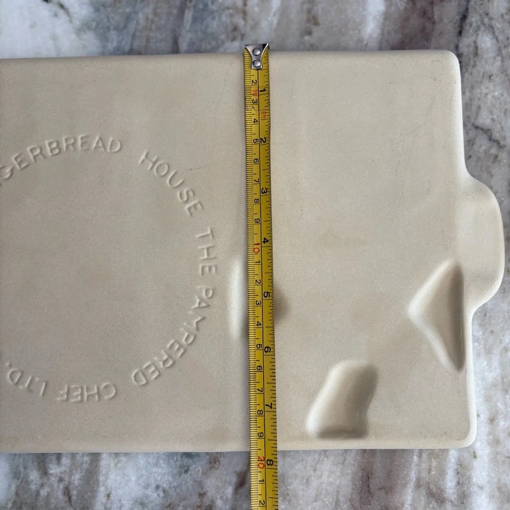 Vintage 1992 Stoneware Pampered Chef Gingerbread House baking pan mold kit new